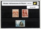 Michiel Adriaenszoon de Ruyter 3 – Luxe postzegel pakket (A6 formaat) - collectie van verschillende postzegels van M.A. de Ruyter – kan als ansichtkaart in een A6 envelop. Authentiek cadeau - kado - geschenk - kaart - 17e eeuw - VOC - gouden eeuw