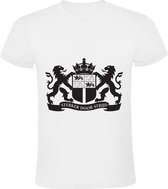 Rotterdam Stadswapen Heren t-shirt | Sterker door Strijd | feyenoord | Wit