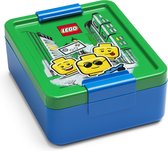 LEGO Broodtrommel - Iconic Boy - Blauw/Groen - 17x13,5x6,9cm - Kunststof
