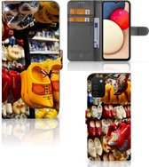 Magnet Case Geschikt voor Samsung Galaxy A03s Telefoonhoesje Klompen