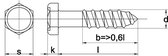 Houtdraadbout Din571 4.6 8X65Mm Elvz - 200 stuks