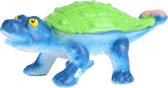 speelfiguur Ankylosaurus 5 cm rubber blauw/groen