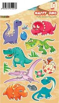 stickervel Happy Dino junior 19 x 11 cm PVC