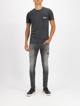 Purewhite - Dylan 708 Distressed Heren Skinny Fit   Jeans  - Grijs - Maat 34