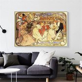Alphonse Mucha Vintage Illustratie Print Poster Wall Art Kunst Canvas Printing Op Papier Living Decoratie 80x120cm Multi-color