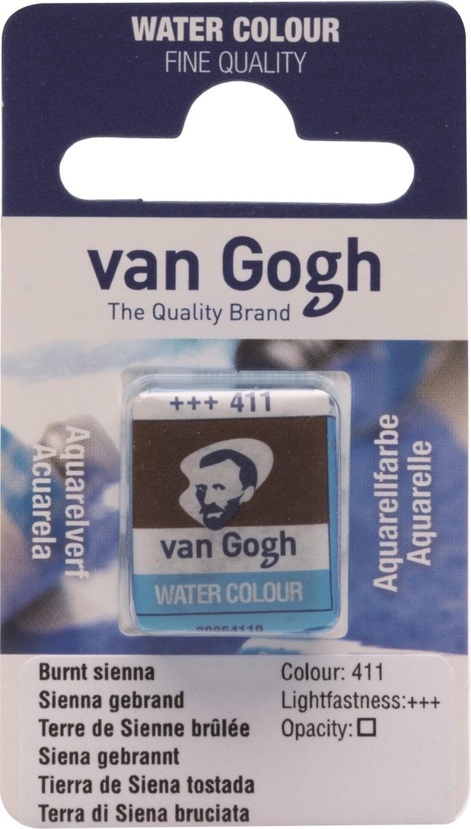 Aquarelverf - 411 Sienna Gebrand - van Gogh - Napje