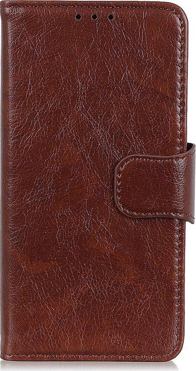 Mobigear Telefoonhoesje geschikt voor Apple iPhone 13 Pro Max Hoesje | Mobigear Classy Bookcase Portemonnee | Pasjeshouder voor 2 Pasjes | Telefoonhoesje voor Pinpas / OV Kaart / Rijbewijs - Bruin