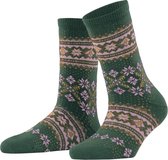 FALKE Sokje Winter Holiday Dames 46442 - Groen 7502 eucalyptus Dames - 35-38