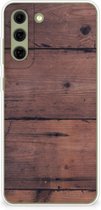 Leuk TPU Back Cover Geschikt voor Samsung Galaxy S21FE GSM Hoesje Customize Old Wood