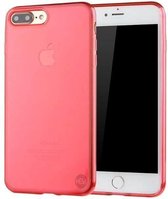 HEM Siliconen Hoesje - Geschikt voor iPhone 6 Plus / 6s Plus - Rood Transparant