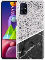 Hoesje Geschikt voor Samsung Galaxy M51 Marmer Mix