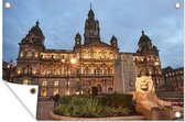 Tuindecoratie Glasgow - Plein - Schotland - 60x40 cm - Tuinposter - Tuindoek - Buitenposter