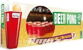 bierpongset 58 x 245 cm polyester rood 28-delig