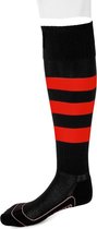 Masita | Kousen Geringd Barça - Sportsokken met goede demping - BLACK/RED - 32-36