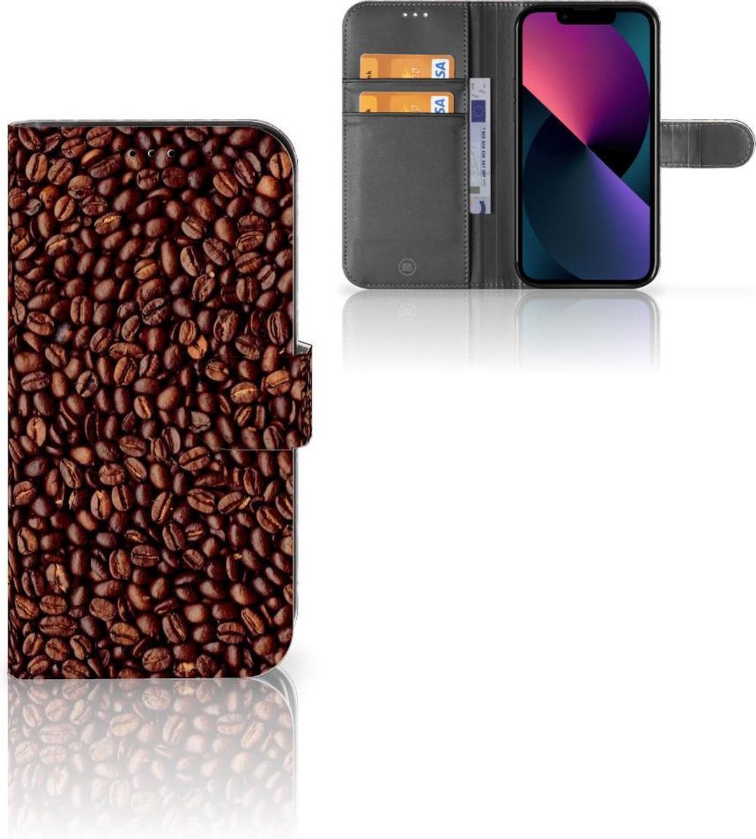 Apple iPhone 13 Book Cover Koffiebonen