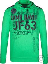 Camp David ® hoodie met labelapplicaties en tapes