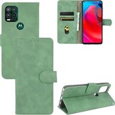 Voor Motorola Moto G Stylus 5G Effen Kleur Huid Voelen Magnetische Gesp Horizontale Flip Kalf Textuur PU Lederen Case met Houder & Kaartsleuven & Portemonnee (Groen)