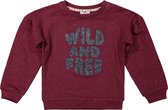 DJ Dutch meisjes sweater Wild and Free Brique Red