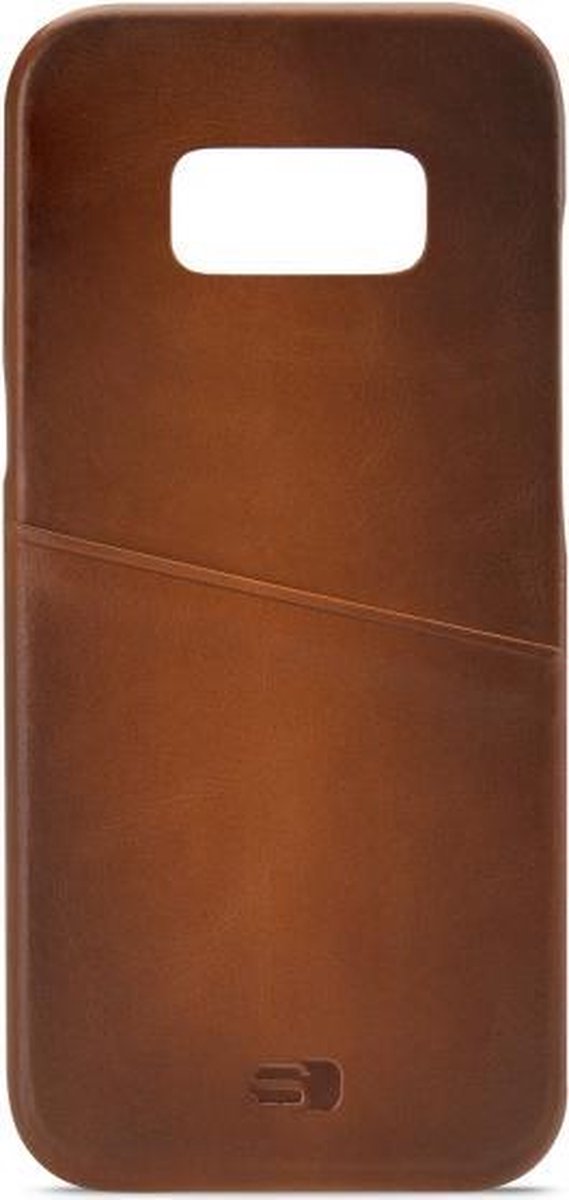 Senza Desire Leather Cover with Card Slot Samsung Galaxy S8+ Burned Cognac