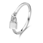 Selected Jewels Julie Dames Ring Zilver - Zilverkleurig - 17.25 mm / maat 54