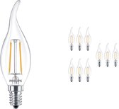 Voordeelpak 10x Philips Classic LEDcandle E14 BA35 2.5W 827 Helder | Vervangt 25W