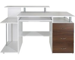 WORKSPACE H IV | 137x60 - Bureau Wit/Walnoot