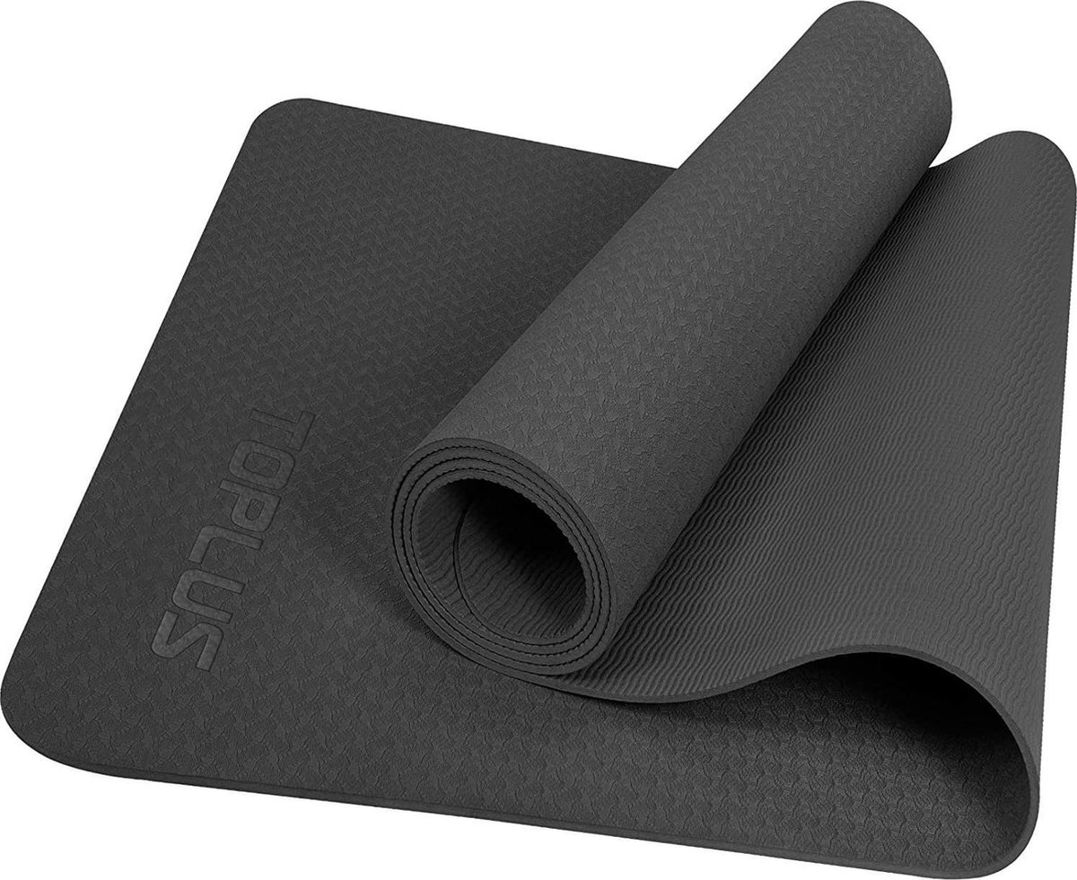Tapis antidérapant pour le yoga et les pilates, tapis d'exercice  enroulable, 180 x 60 x