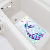 Antislipmat Douche - Zinaps Mermaid Bath Mat - 40 x 70 cm Antislip Douchemat voor kinderen Baby antislip PVC Badmat met zuignappen (WK 02130)