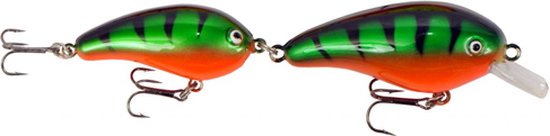 Predox Predox Follow Joe 1 13CM - tweedelig drijvend kunstaas met realistische zwemactie en ratel Green Perch van Merkloos — afbeelding 5