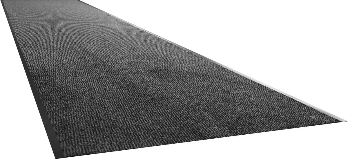 Deurmat loper Nassau - antraciet - 90 x 600 cm