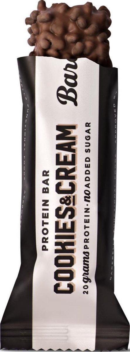 Barebells - Protein Bars (Cookies/Cream - 12 x 55 gram) - Eiwitreep - Energiereep — afbeelding 4