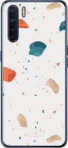 6F hoesje - geschikt voor OPPO A91 -  Transparant TPU Case - Terrazzo N°3 #ffffff