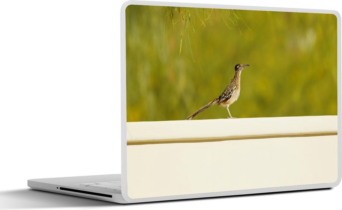 Afbeelding van product SleevesAndCases  Laptop sticker - 13.3 inch - Renkoekoek rust uit op een muurtje