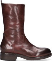 Walk In The Park 6570 Enkellaarsjes - Enkelboots met rits - Dames - Bruin - Maat 40