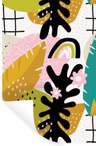 Stickers muraux - Feuille - Motif - Jungle - 20x30 cm - Feuille adhésive