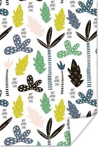 Poster Jungle - Boom - Bladeren - Patronen - 120x180 cm XXL