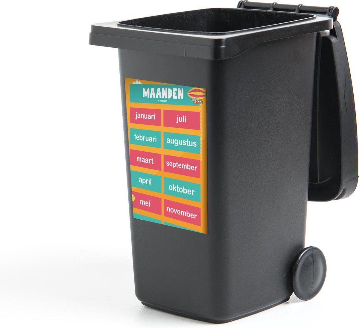 Afbeelding van product StickerSnake  Container sticker Kinderkamer - Maanden - Educatief - 40x60 cm - Kliko sticker