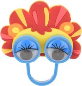 Toi-toys Dierenring Met Wiebelogen Blauw 6 Cm