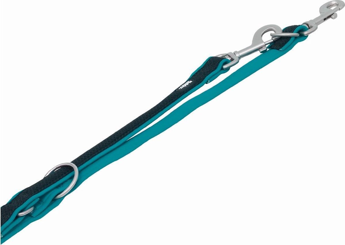 Nobby trainingslijn mesh preno turquoise - 200 x 2,5 cm
