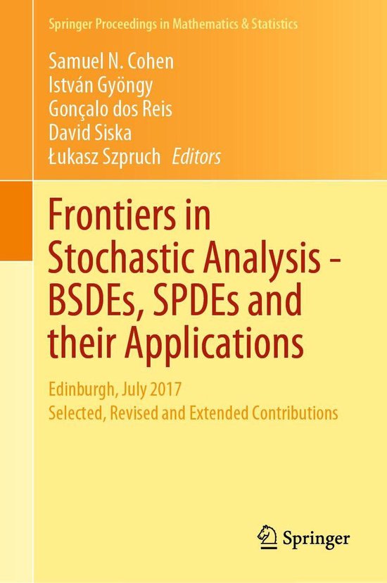 Springer Proceedings in Mathematics & Statistics 289 - Frontiers in ...