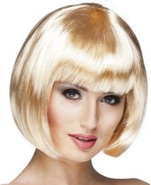 8 stuks: Pruik Cabaret - blond