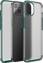 Apple iPhone 13 Mini Hoesje - Mobigear - Shockproof Serie - Hard Kunststof Backcover - Groen - Hoesje Geschikt Voor Apple iPhone 13 Mini