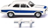 Wiking Miniatuurauto Ford Escort 1:87 Blauw/wit