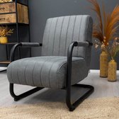 HUUS Fauteuil One - Topkwaliteit fauteuil - Zitting is gemaakt van Stof - 65x89x72 cm