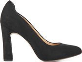 Unisa Dames    Pumps / Schoenen - Blokhak  hoogte 2 cm cm - Pascual sue - Zwart - Maat 38.5