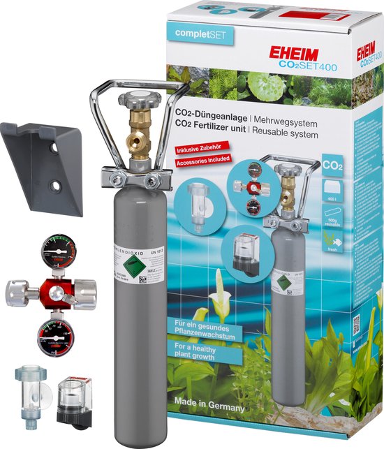 Eheim Co2 Set 400 Hervulbare Co2-Fles - Bemesting - 500 g