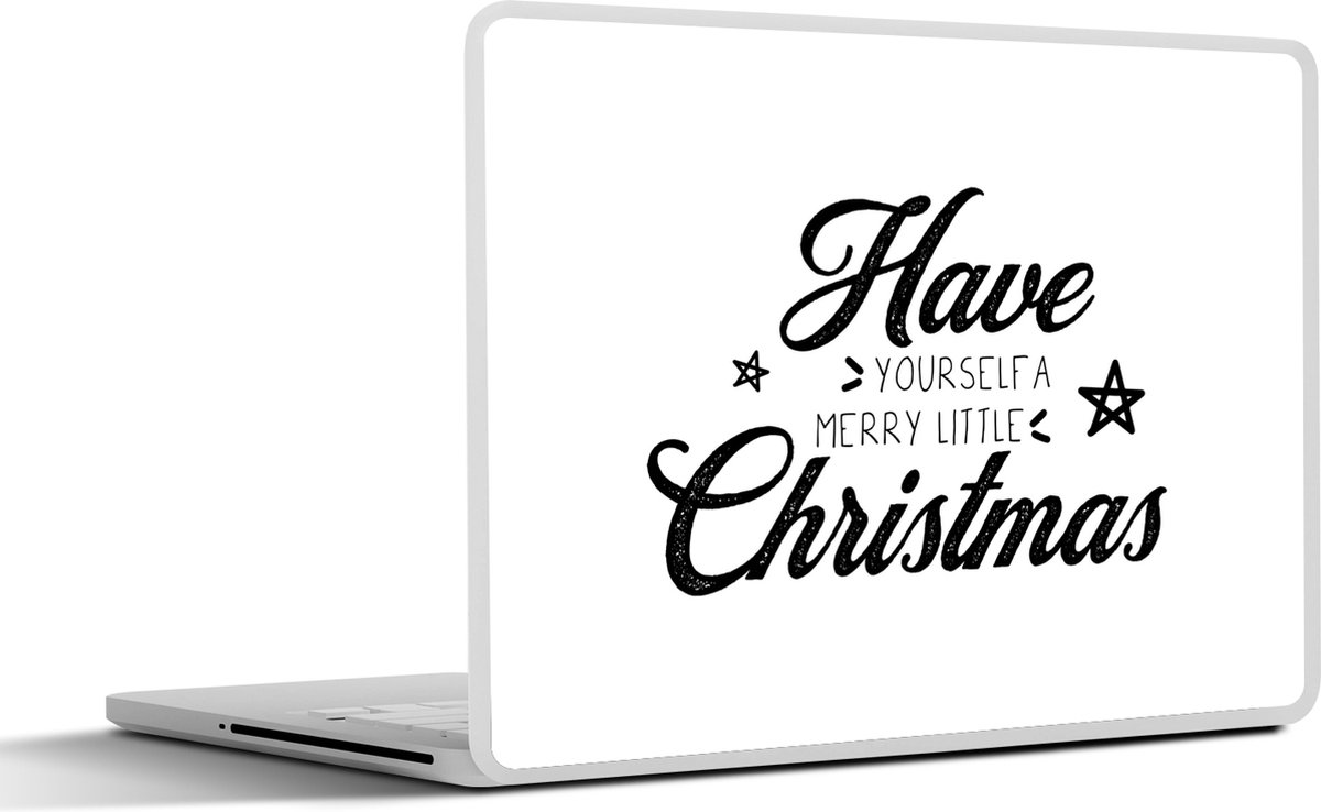 Laptop sticker - 10.1 inch - Quotes - Have yourself a merry little Christmas - Spreuken - Kerst - 25x18cm - Laptopstickers - Laptop skin - Cover