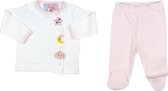 alisé Baby pyjama set met zijknopen Roze 74