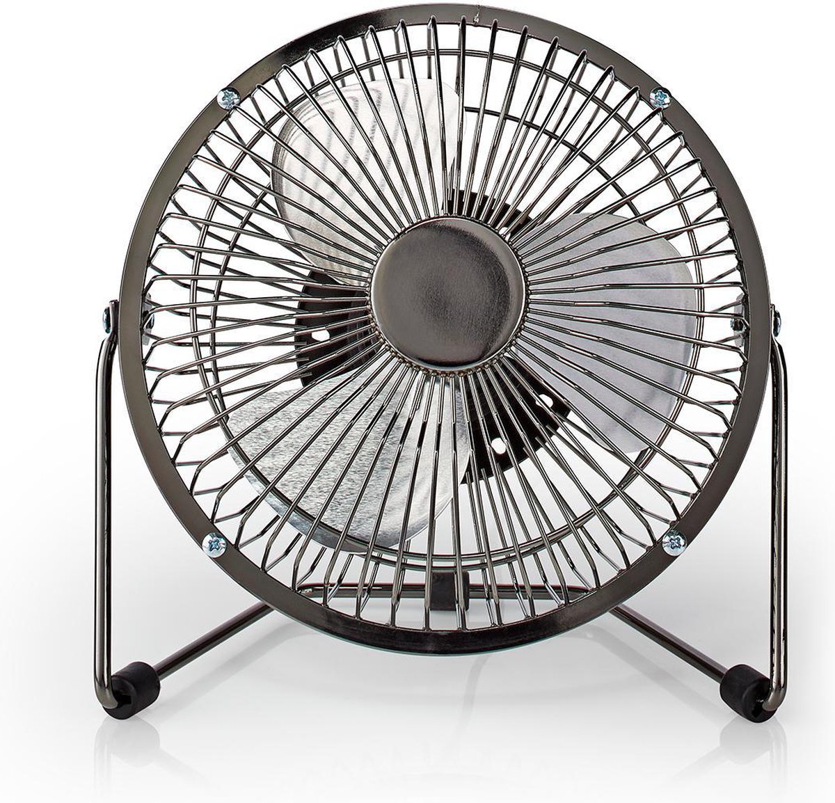 Nedis Tafelventilator | USB Gevoed | Diameter: 150 mm | 3 W | 1 Snelheid | Gun Metal Grijs