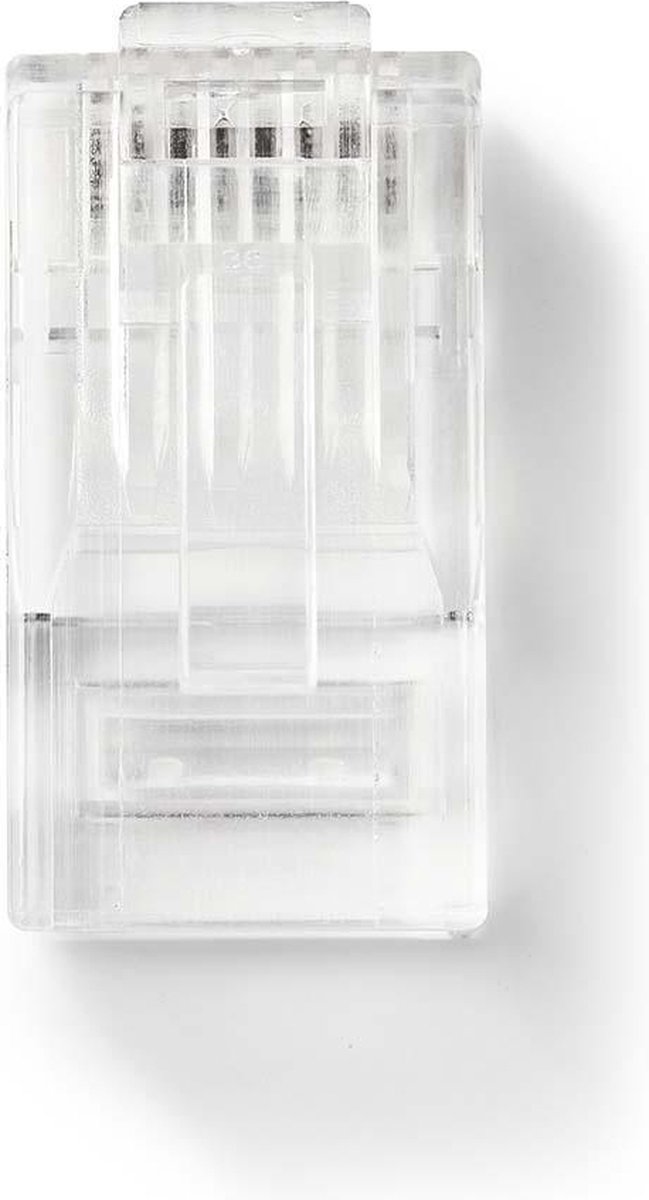 Gebruiksvriendelijke Netwerkconnector | RJ45 Male - Voor Solid Cat5 UTP-Kabels | 10 Stuks | Transparant